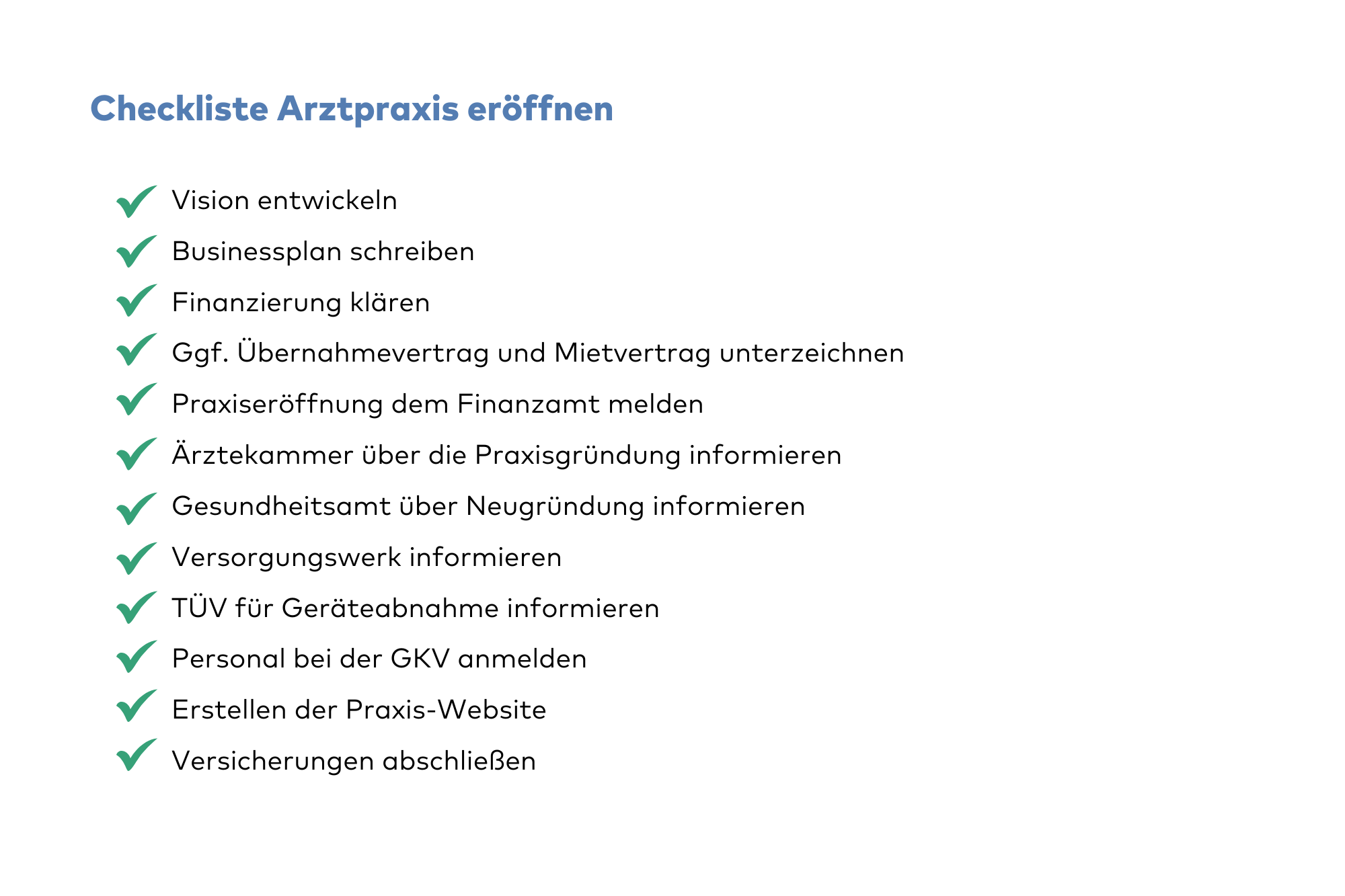Praxisgründung: Voraussetzungen, Finanzierung und Businessplan