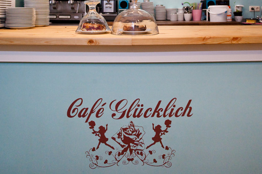 Verkaufstresen vom Café Glücklich