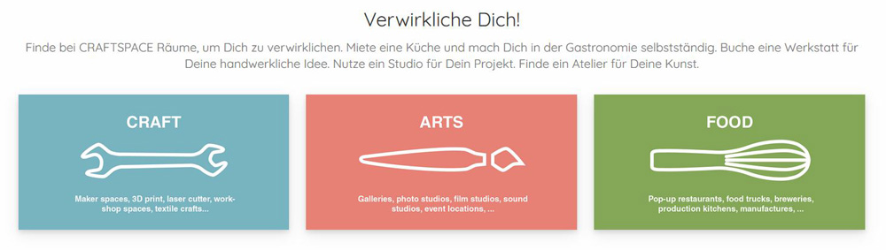 Screenshot Website Craftspace