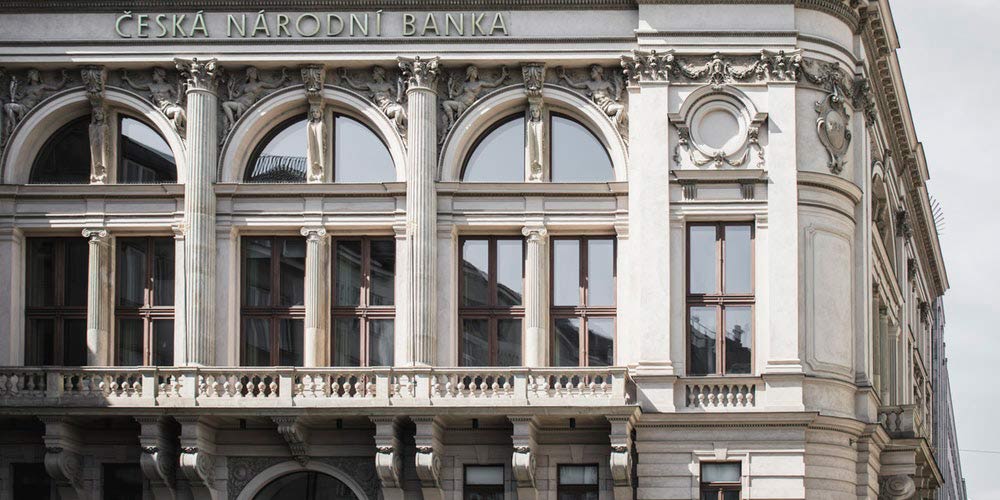 Front eines Bankgebäudes