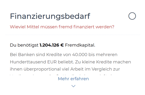 Screenshot SmartBusinessPlan Check1